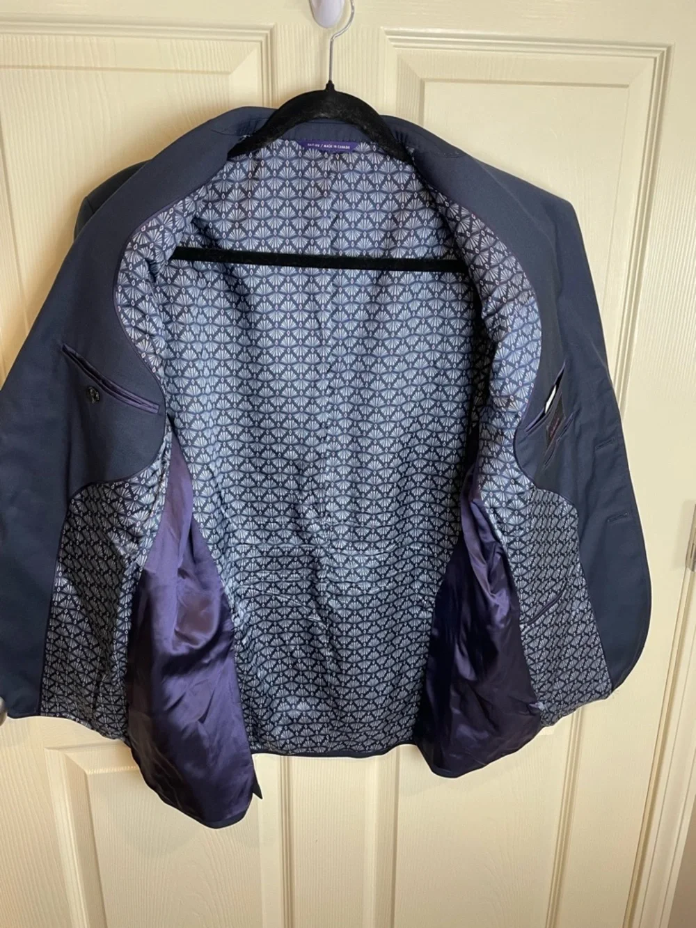 Ted baker navy blue light weight wool blazer 40 s